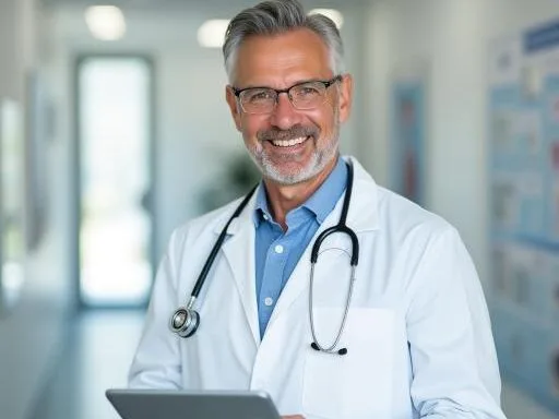 a_confident_and_professional_male_doctor_ DOCTEUR À DOMICILE